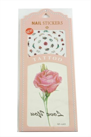 Karışık Tattoo Dövme Sticker 1 Adet