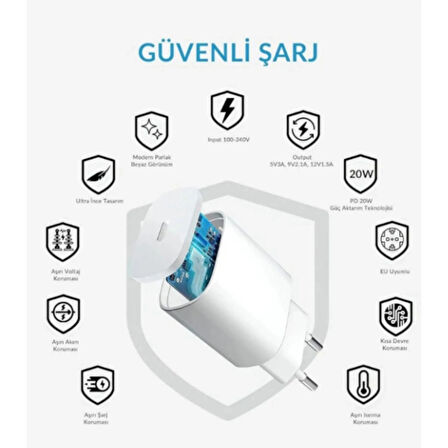 Ozmik 20W USB-C Hızlı Şarj Güç Adaptörü