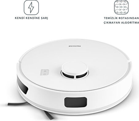 Homend Alex Laser 1291H Moplu ve Haritalamalı Akıllı Robot Süpürge Beyaz