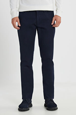 Slim Fit Dar Kesim Pamuklu Esnek Armürlü 5 Cep Pantolon