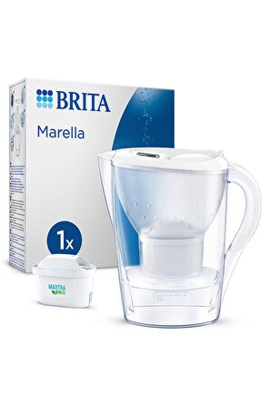 BRITA Marella Cool 2x Maxtra Pro All-In-1 Filtreli Su Arıtma Sürahisi - Beyaz