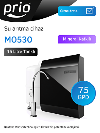 Prio MO530 Slim 15 Litre Tanklı Pompasız Su Arıtma Cihazı