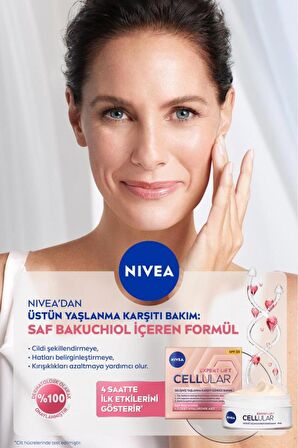 Nivea Cellular Expert Lift Saf Bakuchiol Gelişmiş Yaşlanma Karşıtı Gündüz Ve Gece Yüz Kremi 50ml