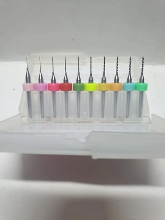 Mikro Matkapucu Seti 10 parça (0.3mm-1.2mm)