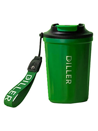 Vagonlife Diller Çelik Termos Matara 380 Ml Yeşil