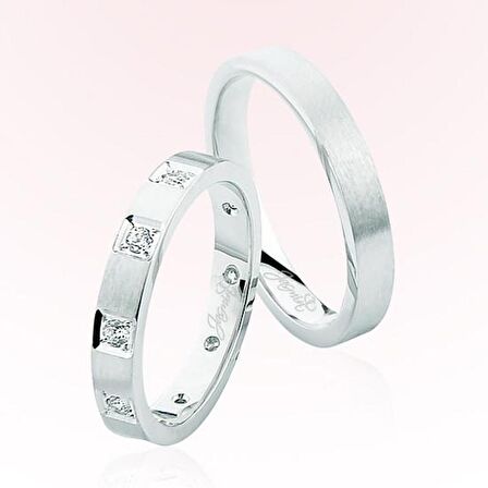 Beyaz Altın Alyans 4601