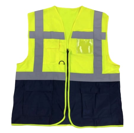MYFORM 9145 MÜHENDİS İKAZ YELEĞİ SARI -2XL