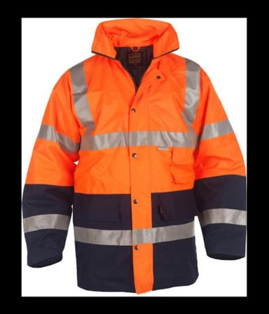 IZRASA NT05 300D PARKA LACİVERT-TURUNCU L