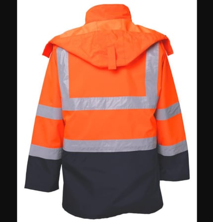 IZRASA NT05 300D PARKA LACİVERT-TURUNCU L