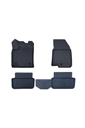 Dacıa Sandero Stepway - Essential/Comfort 2020 ve Sonrası Uyumlu 3D Havuzlu Oto Paspas