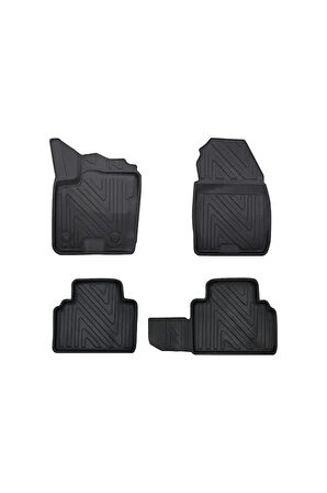Ford Courier 2014-2023 Uyumlu 3D Havuzlu Oto Paspas