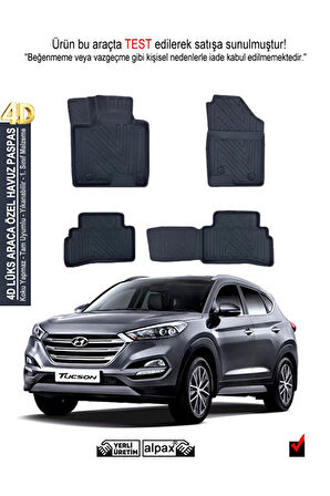 Hyundai Tucson 2021 Ve Sonrasi Carbon Desenli Ultra Premium Havuzlu Oto Paspas