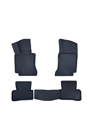 Mercedes-Benz C Serisi 2014-2021 W205 Uyumlu 3D Havuzlu Oto Paspas