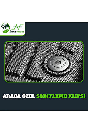 NaturForcer Üniversal Her Araca Uyumlu Uyumlu 3D Havuzlu Oto Paspas