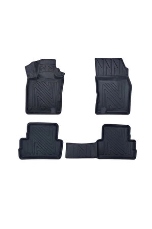 Nissan Qashqai 2013-2021 Uyumlu 3D Havuzlu Oto Paspas