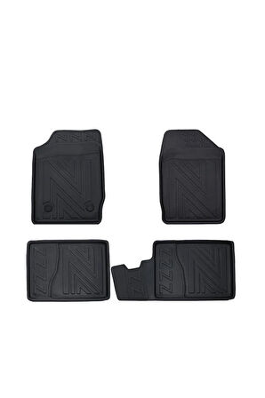 Renault Clio 2 1998-2005 Uyumlu 3D Havuzlu Oto Paspas