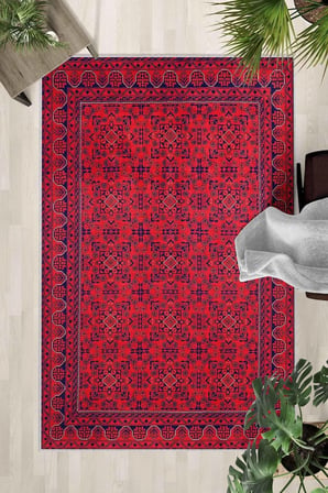 Kaymaz Taban Yıkanabilir Halı – Mutfak, Salon, Yatak Odası için Modern Dijital Baskı Halı (SLNHAL152