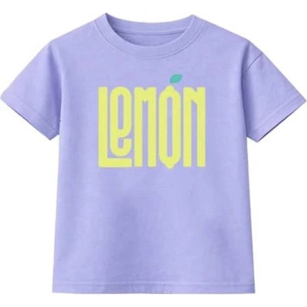 Difa Kids Lemon Baskılı Kız Çocuk Tişört Koyu Lacivert Pamuklu Kısa Kollu 9-10 Yaş