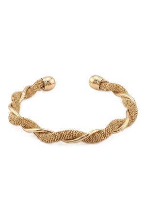 Axxion Burgu Model Bileklik Gold Pirinç Zirkon Taşlı