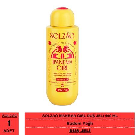 Solzao Ipanema Girl Badem Yağlı Duş Jeli 400 ml