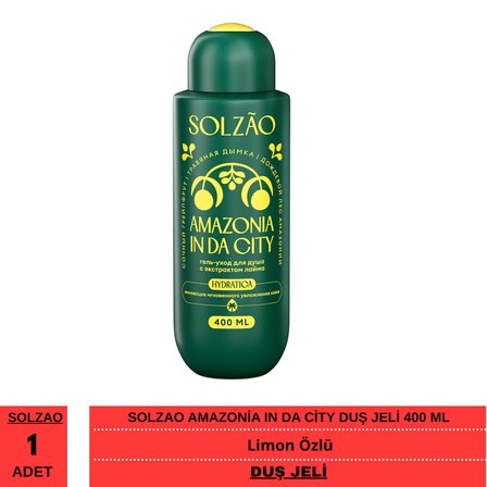 Solzao Amazonia In Da City Limon Özlü Duş Jeli 400 ml