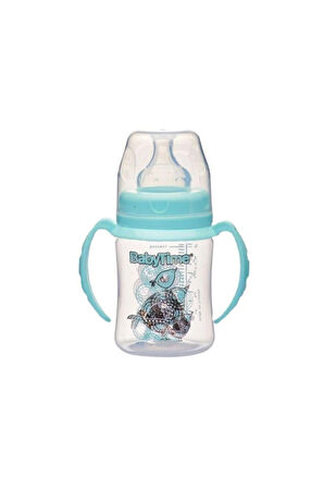 Baby Time Bt078 Yeşil Geniş Ağız Kulplu Pp Biberon 150 Ml