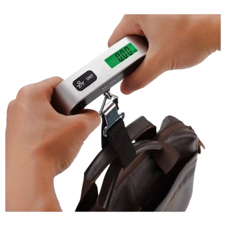 Seyahat Bavul Ağırlık Tartı Dijital LCD Ekran Çok Amaçlı Taşınabilir Bagaj Tartısı Max 50 kg (4604)