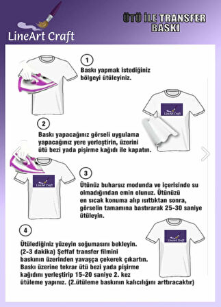 Mercan Desen N: 1 Kumaş Transfer Kağıdı 20*20