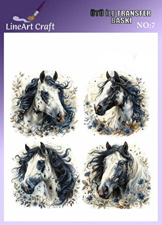 Yaprak Desen N: 7 Kumaş Transfer Kağıdı 20*20