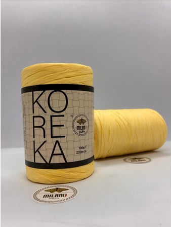 Koreka N: 78 Sarı Rafya El Örgü İpliği 100 gr. 220 mt.