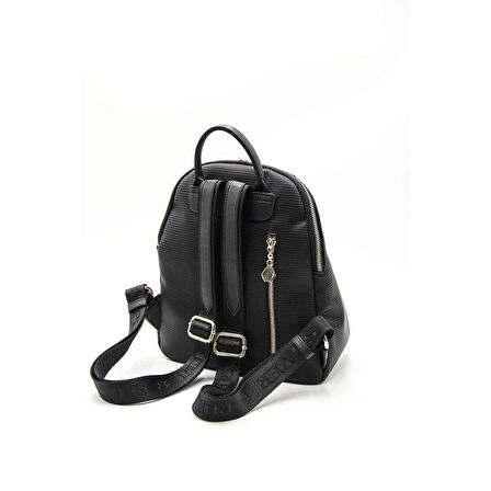 Silver Polo  Kadın  1123-46055 SILVER POLO SIRT ÇANTASI M86 SİYAH-MAT SİYAH-PLATİN