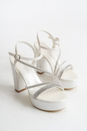 Taşlı Özel Tasarım Kadın Abiye Ayakkabı