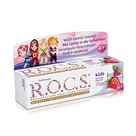 R.O.C.S. Ahududu & Çilek Aromalı Beyazlatma Diş Macunu 35 ml 