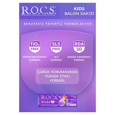 R.o.c.s. Kids 4-7 Yaş Balon Sakızı Diş Macunu 45 gr