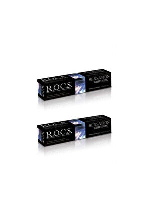 Rocs Sensation Whitening Beyazlatıcı Parlatıcı Diş Macunu 60ml (2 Adet)