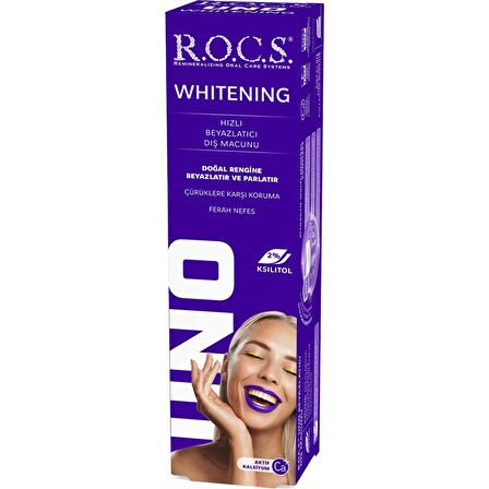 Rocs Uno Whitening Hızlı Beyazlatıcı Diş Macunu 60 ml