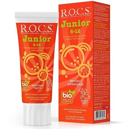 R.O.C.S. Junior Meyve Aromalı Beyazlatma Diş Macunu 60 ml 