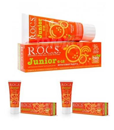 R.O.C.S. Junior Meyve Aromalı Beyazlatma Diş Macunu 3x60 ml 