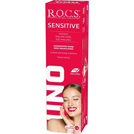 Rocs Uno Sensitive Hassas Dişlere Özel Diş Macunu 60 ml