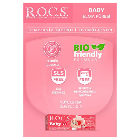 R.o.c.s. Baby 0-3 Yaş Elma Püresi Diş Macunu 35ml