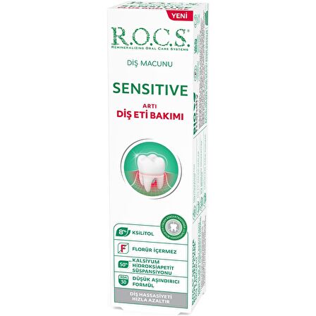 R.O.C.S. Sensitive Artı Diş Eti Bakımı Klorofilli Diş Macunu – 94gr