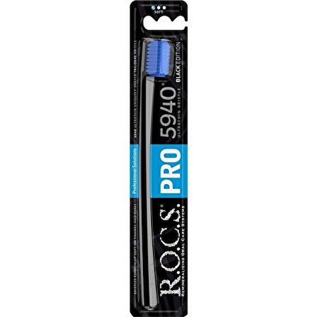 Rocs Eks Ticaret R.O.C.S. Rocs Pro Black 5940 Yeni Seri Soft Diş Fırçası