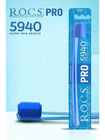 Rocs Pro 5940 Ultra Soft Diş Fırçası Mavi-Mavi