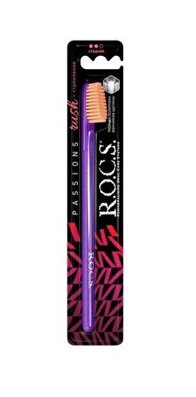 Rocs Passions Rush Diş Fırçası (Mor Sap - Turuncu Kıl)