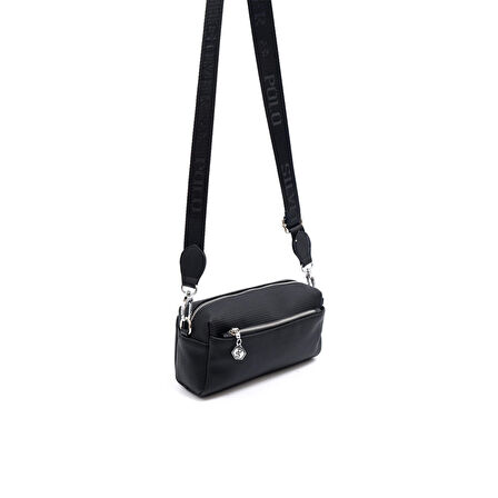 Silver Polo  Kadın Çapraz Çanta 1142-46079 SILVER POLO ÇAPRAZ BAYAN ÇANTASI M86 SİYAH-MAT SİYAH