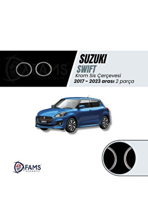 Suzuki Swift 2017-2023 Krom Sis Çerçevesi 2 Parça Paslanmaz Çelik