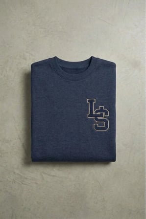 Erkek standart fit Yuvarlak Yaka Sweatshirt - Günlük & Streetwear kLacivert / XL