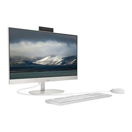 HP ProOne 240 G10 i5 1335U 12GB 512GB SSD Iris Xe Graphics 23.8" FHD FDOS All In One PC Beyaz & PER4