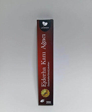 Tedi Sanat Çubuk Tütsü Dragon Blood 20ADET (1 Paket) Ejderha Kanı Ağacı Layansaa