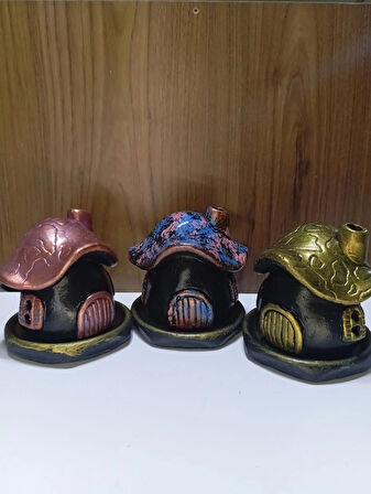 Tedi Sanat Mantar Ev Konik Tütsülük Buhurdanlık